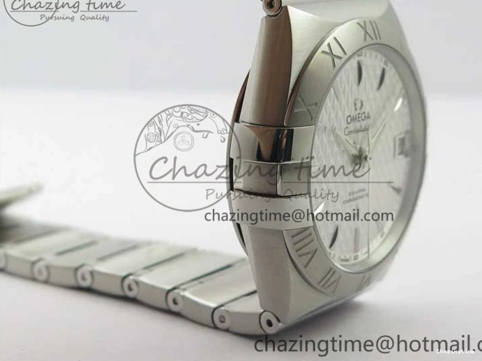 0423 Constellation 38mm SS VSF 1:1 Best Edition White Textured Dial on SS Bracelet A8500 Super Clone EasyCare 7919